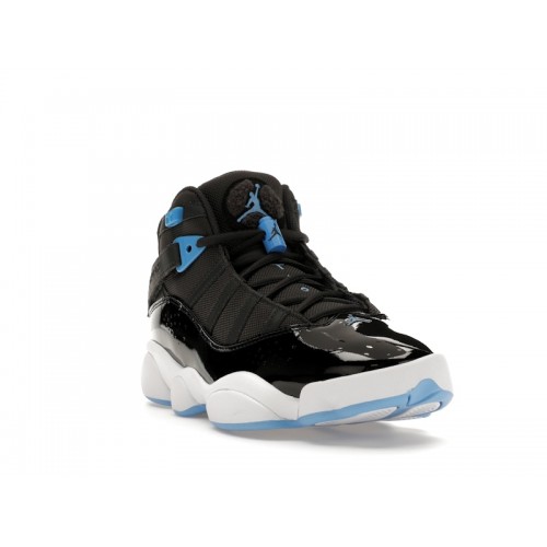 Air Jordan 6 Rings Black University Blue - мужская сетка размеров