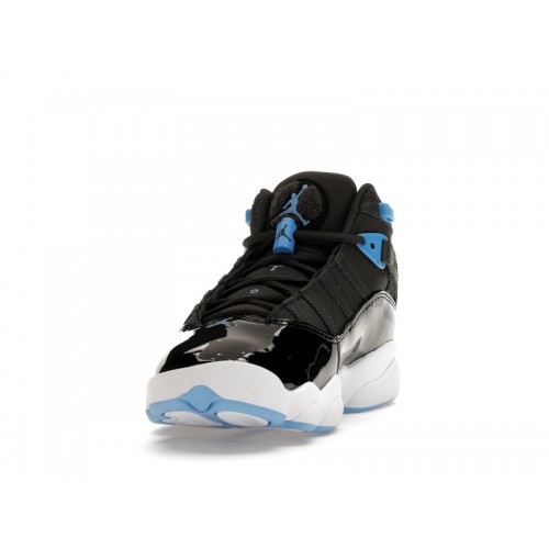 Air Jordan 6 Rings Black University Blue - мужская сетка размеров