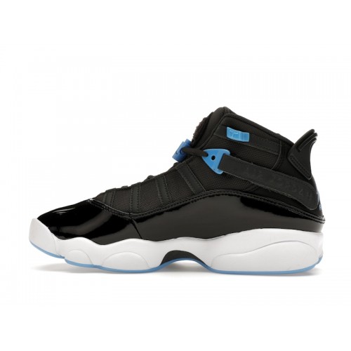 Air Jordan 6 Rings Black University Blue - мужская сетка размеров