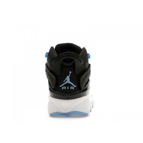 Air Jordan 6 Rings Black University Blue - мужская сетка размеров