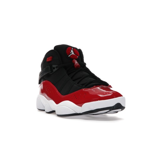 Кроссы Jordan 6 Rings Black Gym Red White - мужская сетка размеров