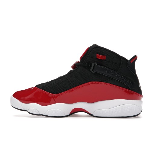 Кроссы Jordan 6 Rings Black Gym Red White - мужская сетка размеров