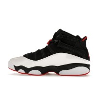 Jordan 6 Rings Black White Varsity Red