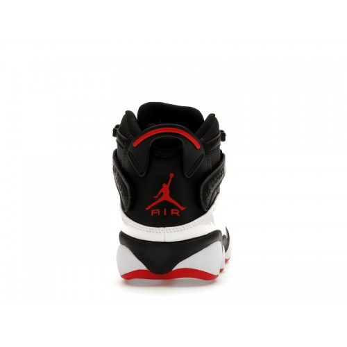 Air Jordan 6 Rings Black Varsity Red - мужская сетка размеров