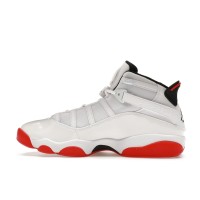 Jordan 6 Rings White University Red Black