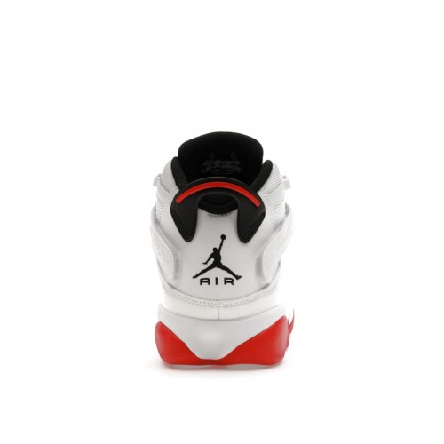 Air Jordan 6 Rings White University Red - мужская сетка размеров