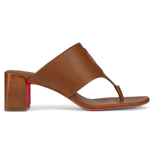 Christian Louboutin CL Tongamule 55 Cuoio Brown (W) - женская сетка размеров