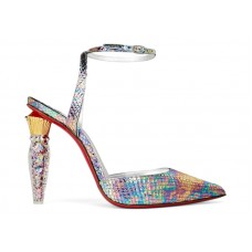 Женские Christian Louboutin Lipgloss Jen 100 Metal Snake (W)