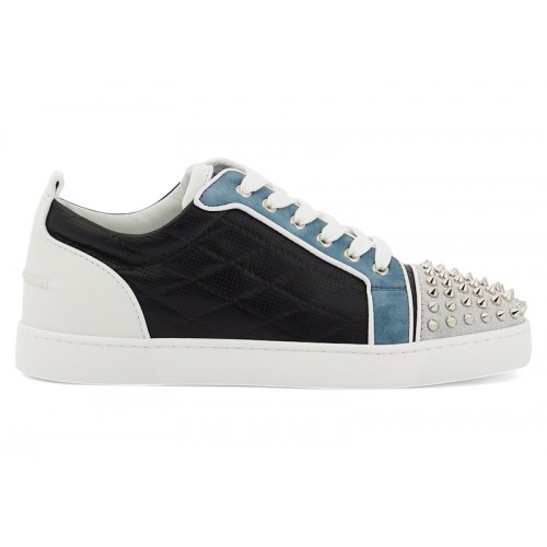 Christian Louboutin Louis Junior Spikes Orlato Flat Multi Black - мужская сетка размеров