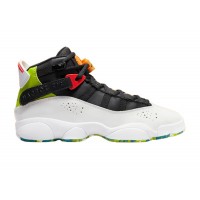 Подростковые Jordan 6 Rings White Neon Green (GS)
