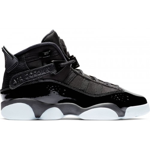 Air Jordan 6 Rings GS Black - подростковая сетка размеров