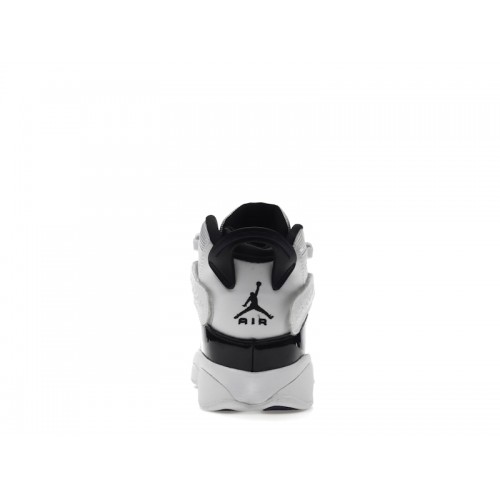 Air Jordan 6 Rings GS White Black - подростковая сетка размеров