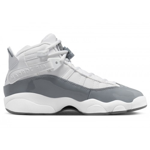 Air Jordan 6 Rings GS White Cool Grey - подростковая сетка размеров