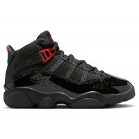Детские Jordan 6 Rings Black Anthracite Fire Red (PS)
