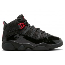 Детские Jordan 6 Rings Black Anthracite Fire Red (PS)