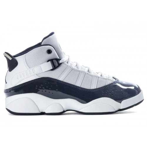 Air Jordan 6 Rings PS Midnight Navy - детская сетка размеров