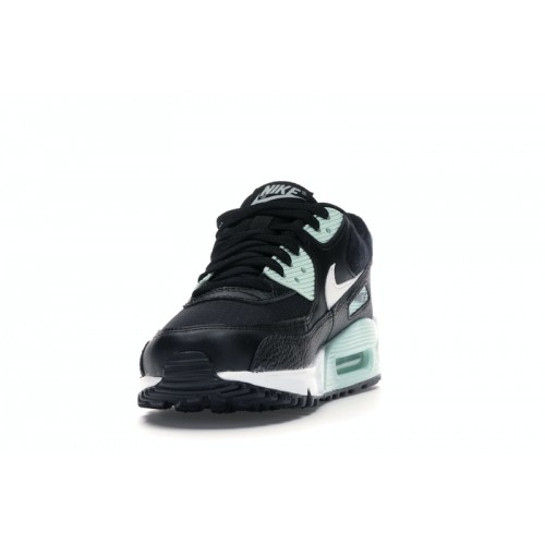 Кроссы Nike Air Max 90 Black Summit White Igloo (W) - женская сетка размеров