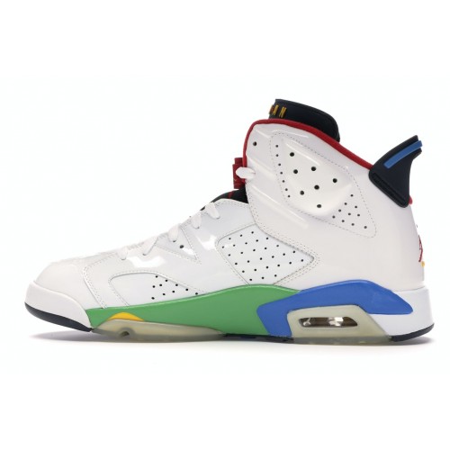 Кроссы Jordan 6 Retro Olympic Flag Beijing - мужская сетка размеров