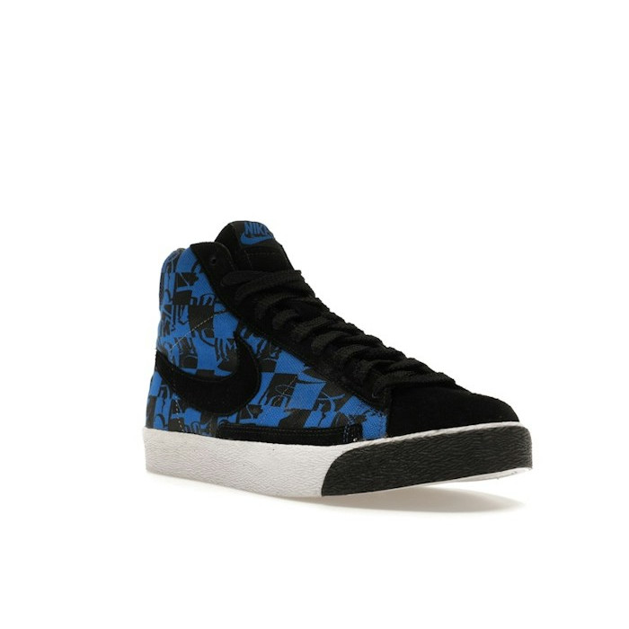 Nike SB Blazer Stussy Neighborhood Blue - мужская сетка размеров Nike SB Blazer Stussy Neighborhood Blue - мужская сетка размеров