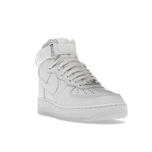 Кроссы Nike Air Force 1 High Triple White (W) - женская сетка размеров