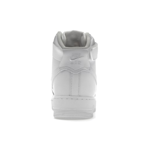 Кроссы Nike Air Force 1 High Triple White (W) - женская сетка размеров