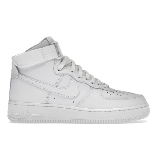Кроссы Nike Air Force 1 High Triple White (W) - женская сетка размеров