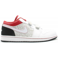 Кроссовки Jordan 1 Retro Low Velcro White Varsity Red