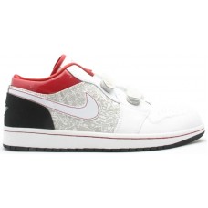 Jordan 1 Retro Low Velcro White Varsity Red