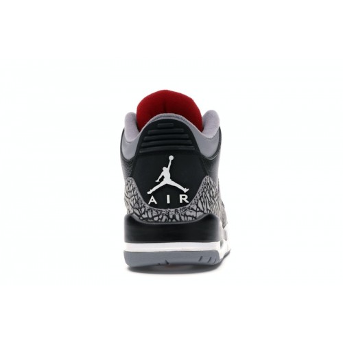 Кроссы Jordan 3 Retro Black Cement CDP (2008) - мужская сетка размеров