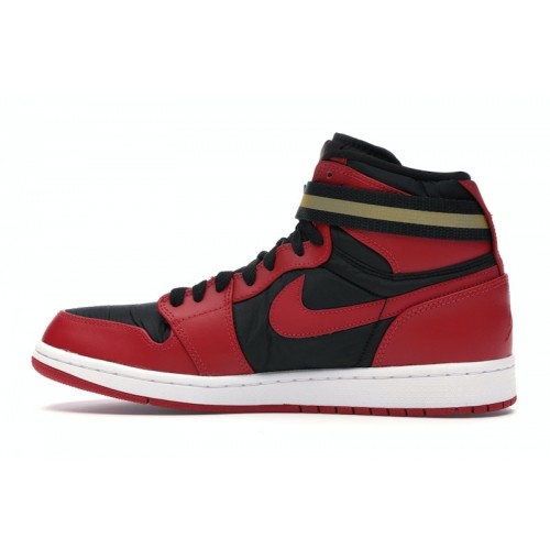 Air Jordan 1 High Strap Black Gym Red - мужская сетка размеров