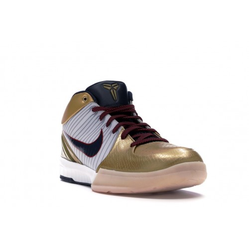 Кроссы Nike Kobe 4 Gold Medal - мужская сетка размеров