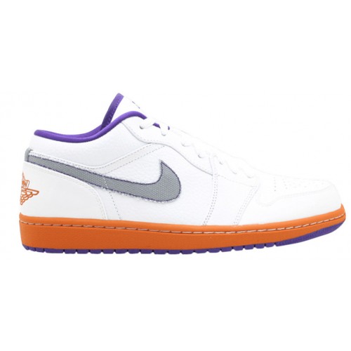 Кроссы Jordan 1 Phat Low Lakers - мужская сетка размеров