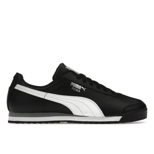 Кроссы Puma Roma Basic Black-White-Puma Silver - мужская сетка размеров