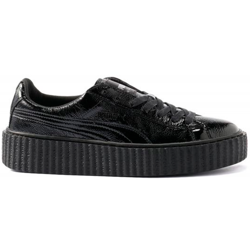 Кроссы Puma Creeper Rihanna Fenty Cracked Leather Black - мужская сетка размеров