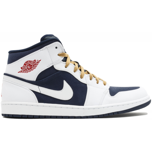 Кроссы Jordan 1 Phat Mid Olympic (2012) - мужская сетка размеров