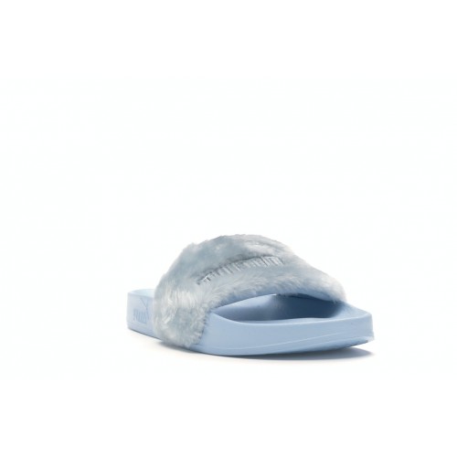 Кроссы Puma Fur Slide Rihanna Fenty Cool Blue (W) - женская сетка размеров