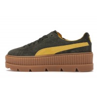 Женские кроссовки Puma Cleated Creeper Rihanna Fenty Suede Green (W)