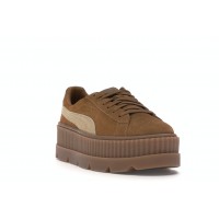 Женские кроссовки Puma Cleated Creeper Rihanna Fenty Golden Brown (W)