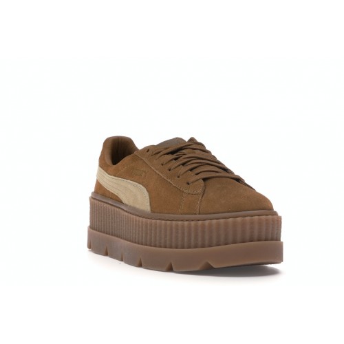 Кроссы Puma Cleated Creeper Rihanna Fenty Golden Brown (W) - женская сетка размеров