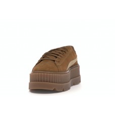 Женские кроссовки Puma Cleated Creeper Rihanna Fenty Golden Brown (W)