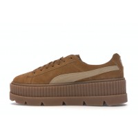 Женские кроссовки Puma Cleated Creeper Rihanna Fenty Golden Brown (W)