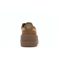 Женские кроссовки Puma Cleated Creeper Rihanna Fenty Golden Brown (W)