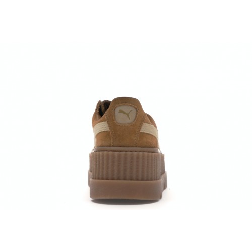 Кроссы Puma Cleated Creeper Rihanna Fenty Golden Brown (W) - женская сетка размеров