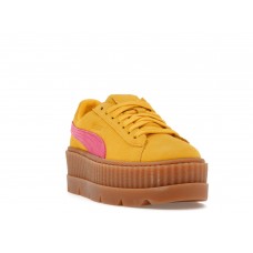 Женские кроссовки Puma Cleated Creeper Rihanna Fenty Suede Lemon (W)