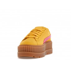 Женские кроссовки Puma Cleated Creeper Rihanna Fenty Suede Lemon (W)