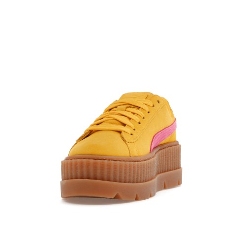 Кроссы Puma Cleated Creeper Rihanna Fenty Suede Lemon (W) - женская сетка размеров