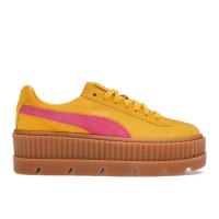 Женские кроссовки Puma Cleated Creeper Rihanna Fenty Suede Lemon (W)