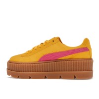 Женские кроссовки Puma Cleated Creeper Rihanna Fenty Suede Lemon (W)