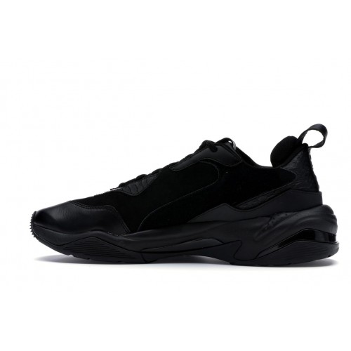 Кроссы Puma Thunder Desert Triple Black - мужская сетка размеров