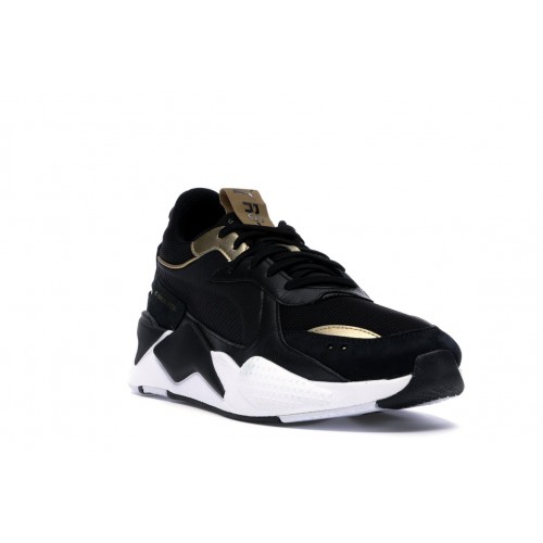 Кроссы Puma RS-X Trophies Black Gold - мужская сетка размеров